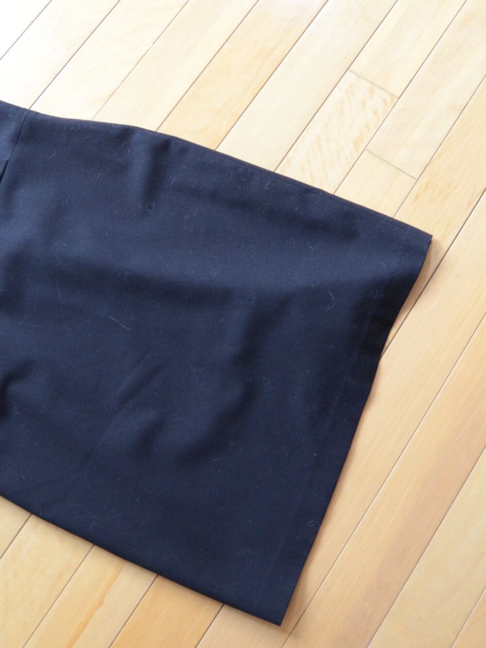 Theory Faux Wrap Black Wool Shift Dress Size 8 - Picture 4 of 10